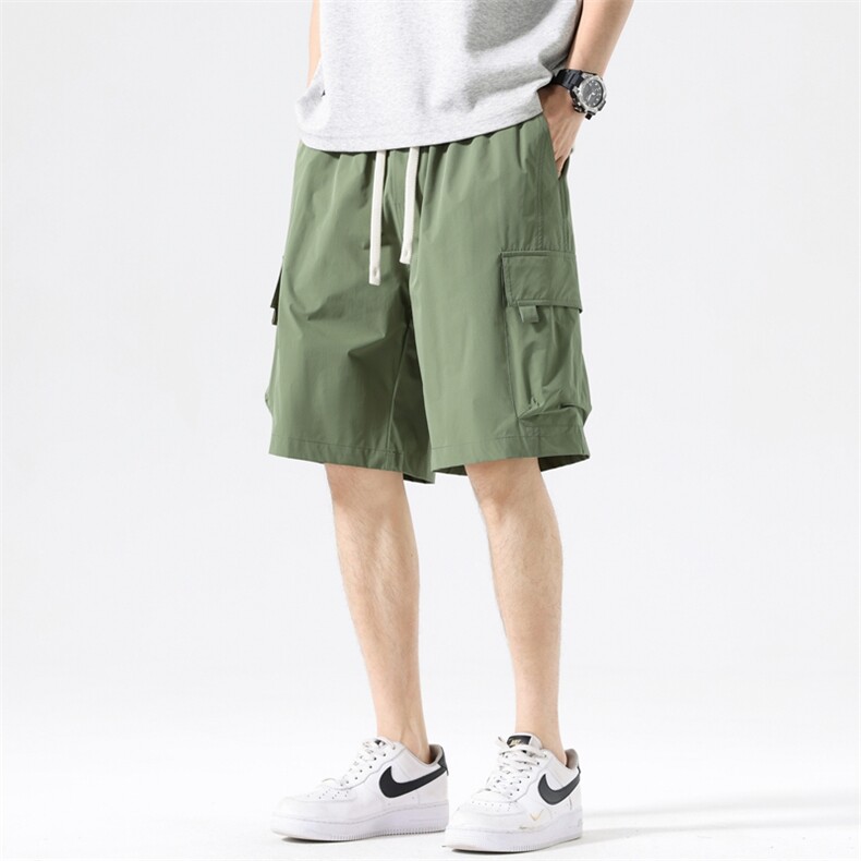 新款工装短裤男潮牌ins休闲裤宽松大码中裤五分裤D0610-P43图片