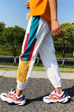 港风休闲裤男运动裤九分裤大码嘻哈潮中性宽松男长裤子7702F45，男装休闲裤，星座227-7
