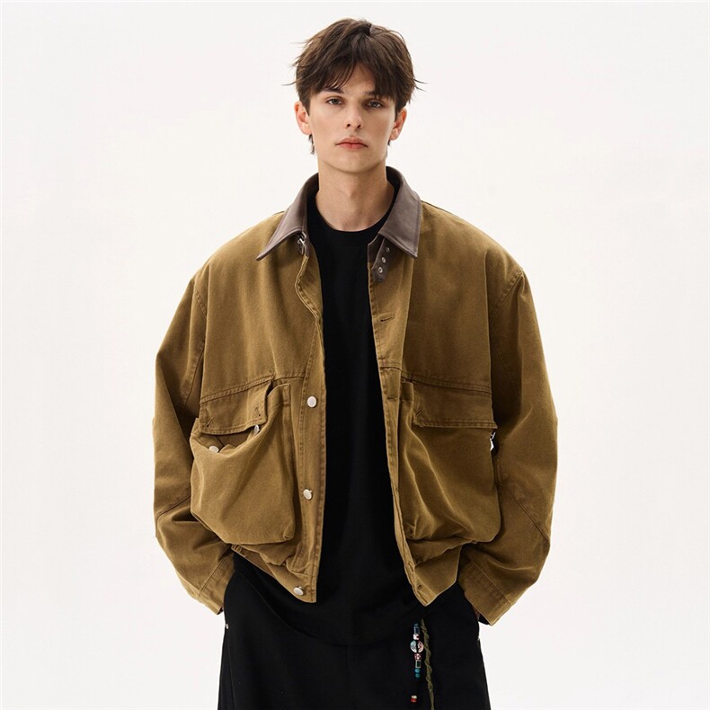 1506/QW6480/P83美式复古300g重磅珠帆布底特律工装夹克纯棉外套,男装夹克,星座1506