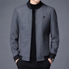 S-M922男士外套夹克男装上衣棒球常规毛呢羊毛呢子休闲秋冬季P135图片