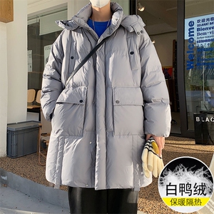 大鹅绒男冬装羽绒服面包服中长款加厚外套  AW6078 P448 限498图片
