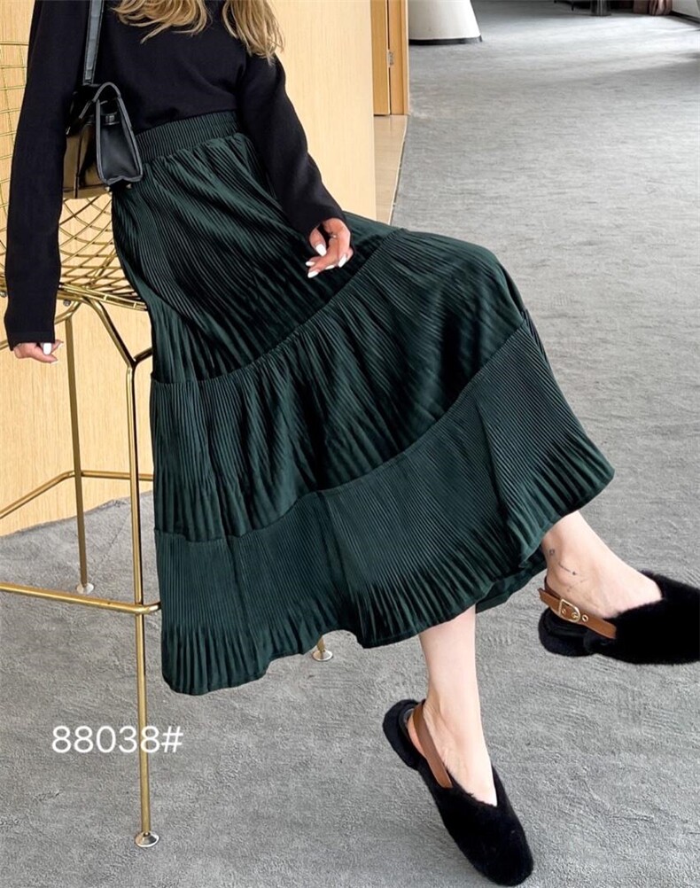 冬季新款百褶裙系列，其它，千百莲