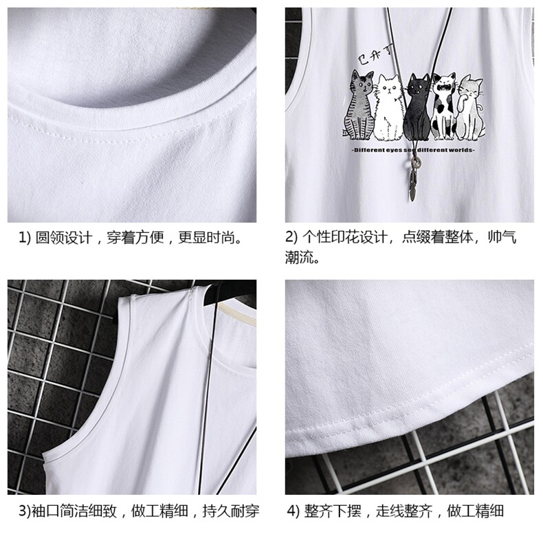 BX25100-P20港风运动汗背心男大码汗衫男无袖T恤男网格挂拍,男装T恤,电商A040A