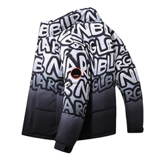 男士羽绒服短款冬季加厚外套立领青少年学生冬装潮时尚6515-P100，男装羽绒服，星座1210B