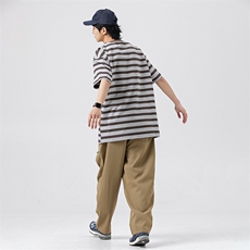 外27-2GANYOU240g日系条纹T恤TX30-P50，男装T恤，新杭派外27-2