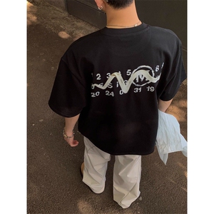 260克纯棉潮牌印花短袖ZX0145-P28图片