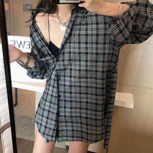 条纹衬衫，女装衬衫，XTZ style