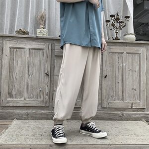 春港风ins裤子男垂感宽松休闲裤K2008 P55图片