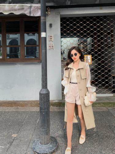 小香风风衣款连衣裙，女装风衣，M.W 嫚维