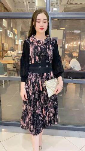 秋装新品连衣裙，女装连衣裙，依伊贝尔 红彬缘