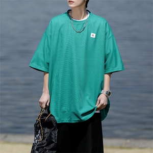 8XL-M 重磅！特大码T潮牌上衣男中性华夫格短袖T恤DX304P25控39图片