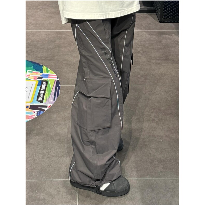 休闲直筒阔腿裤工装裤大口袋长裤KC535，男装工装外套，星座1116A-1（原606A）