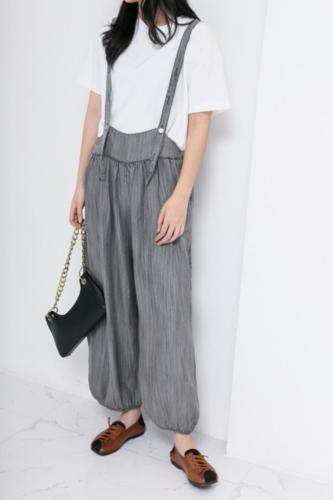 超薄背带裤，女装，E·呀