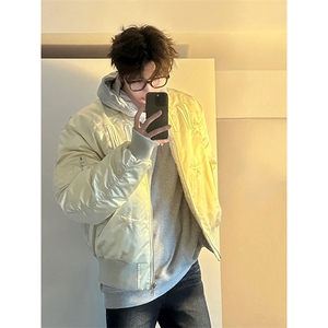 棉衣飞行美式夹克短款外套棉服冬季加厚潮牌棒球D328-YY17-P145图片