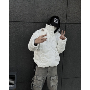 自家图现货！立领格子棉服外套设计感小众棉衣R211-P118/已注册图片