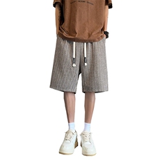 短裤男夏季美式复古拼接五分裤潮牌宽松大码XZ102B-1DK2593特批25，男装牛仔裤，星座102B-1