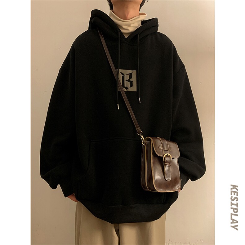 HD1436-TP68-控88冬季潮牌加绒加厚立体发泡连帽宽松卫衣外套,男装卫衣,电商A102-1