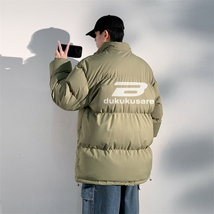 日系白底抖音直播得物高品质宽松面包服羽绒棉外套棉衣M1105P65图片