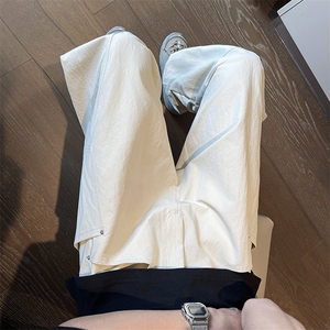 新款解构小众设计时尚潮流立体剪裁大口袋弯刀阔腿裤K309-P45图片