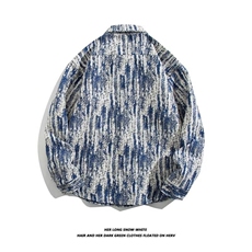 2025秋小香风外套宽松痞帅休闲民族风衬衫CS901，男装民族服装，星座1108