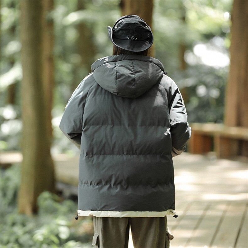 M333-P75中性情侣山系宽松型连帽棉服,男装棉衣,星座1501-1