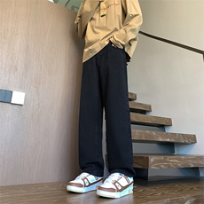 酒店低角度高弹力修身微喇水洗牛仔长裤男基础G37-TP40，男装休闲裤，星座910