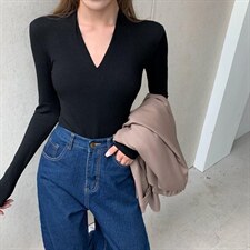 钻石领打底衫～，其它，柒外