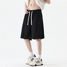 抖音品质潮奢满天星亮片款休闲短裤男士痞帅A146-YK11特p20量大优，男装牛仔裤，HDA146