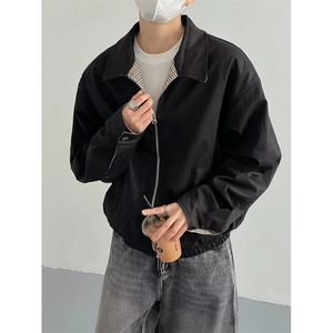 JY422-P70 美式复古双面穿千鸟格外套 网图图片