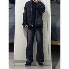 ！拿图不拿货！黑色牛仔裤子男cleanfit裤子KZA06-P48，男装牛仔裤，星座1007（原301D）