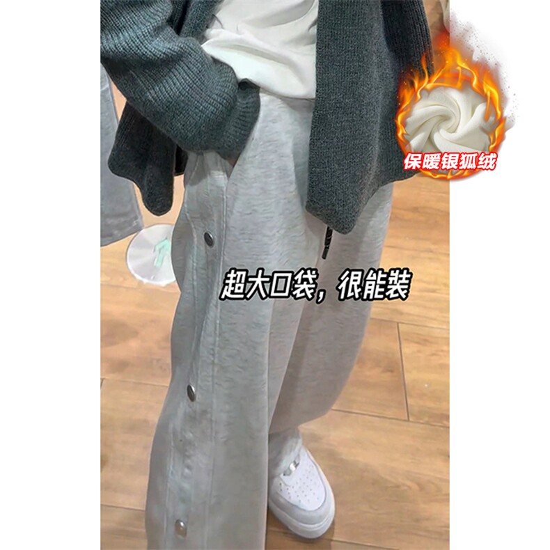 薄款改加绒特批P37无差价抖音加厚设计感休闲裤男K1979J加绒,男装休闲裤,电商A001
