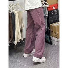 美式高街潮牌新款小众复古紫色牛仔裤宽松直筒百搭长裤XXT1734，男装牛仔裤，星座208-5