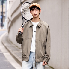 2025款时尚有型两面穿翻领休闲夹克F0953-P105控199，男装夹克，电商D215