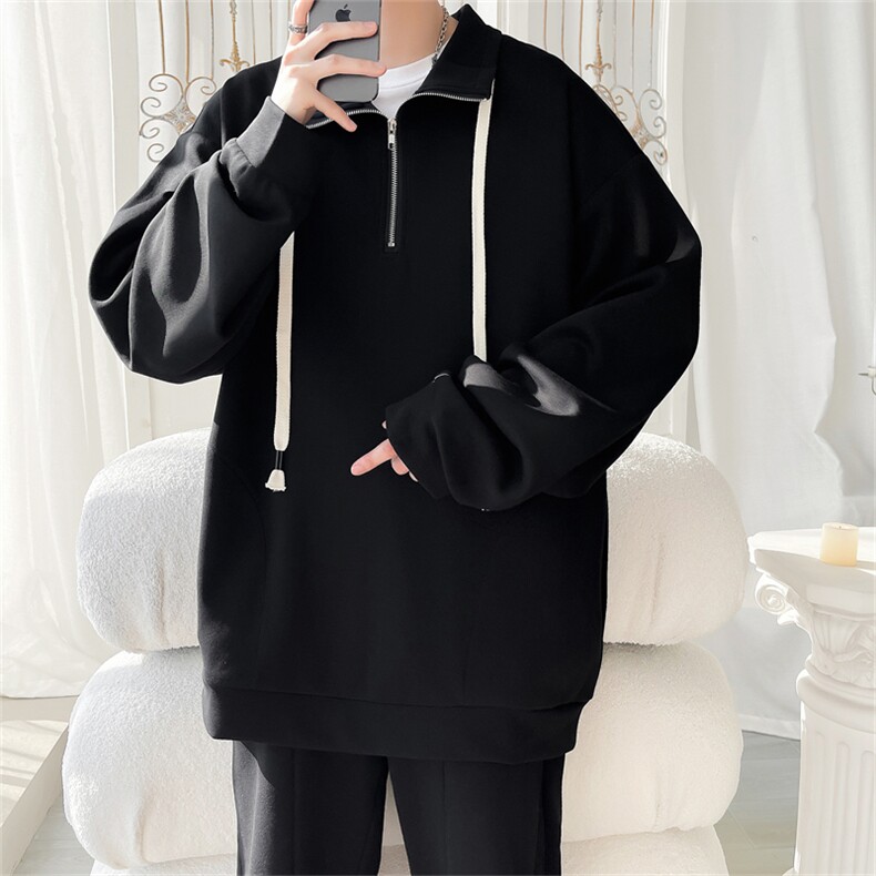 WY5021/P65春装新款高品质不起球个性套头卫衣男潮流宽松上衣外套,女装短外套,电商A141