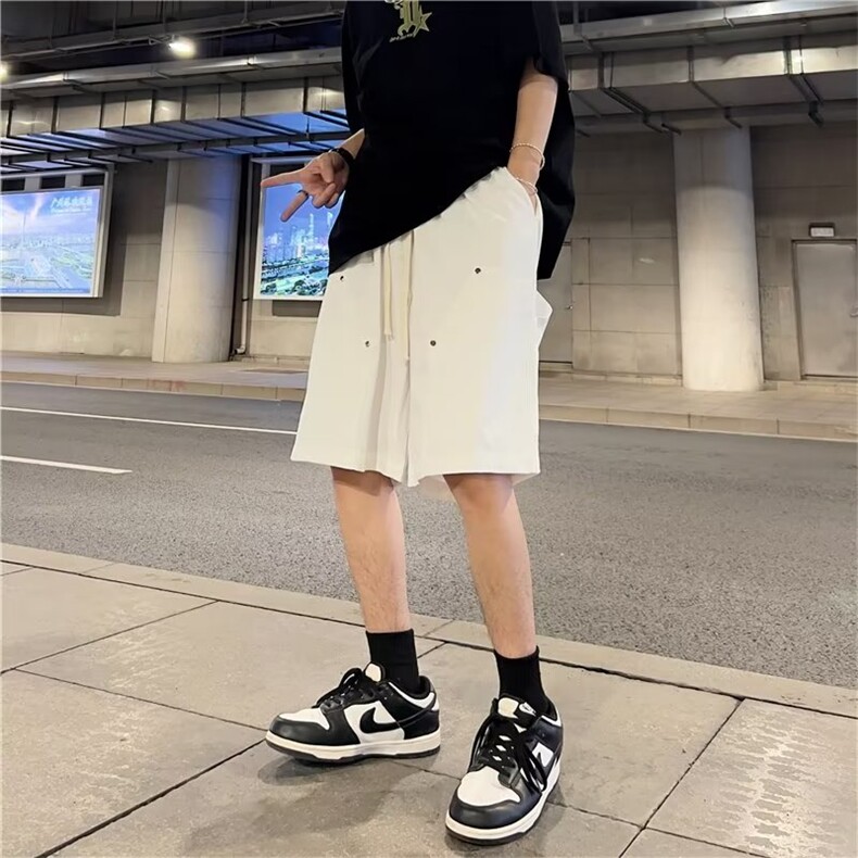 纯色五分裤直筒型新款夏季男休闲裤潮青春流行原宿时尚潮牌休闲裤,男装休闲裤,四季星座218-1