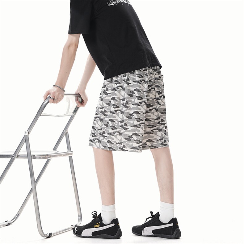 DK50001-P20短裤男女夏季新款休闲冰丝沙滩中裤宽松百搭五分裤,男装牛仔裤,电商A178