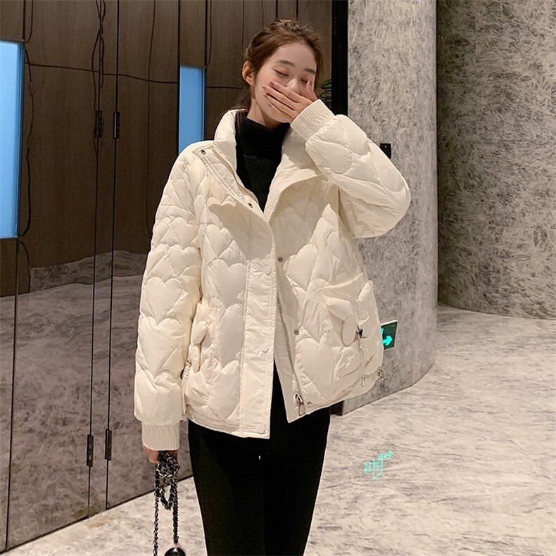 新品90白鸭绒图案都是爱你的形状现货-305-款号A817-P275K388图片