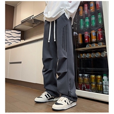 2025秋冬新款美式高街个性设计时尚百搭大码休闲卫裤P45，男装休闲裤，电商B388