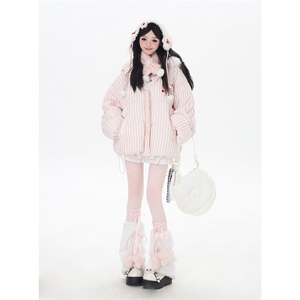 1506A/G78330/P99连帽棉服女冬季防寒宽松面包服外套图片