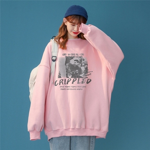 2024春装新款美式hiphop连帽卫衣高街潮流宽松卫衣W157 P30控48图片