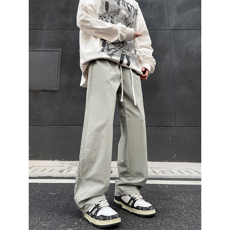 K9023/P45春装新款现货防水个性冲锋裤休闲裤男士大码宽松裤子潮，男装休闲裤，电商A141