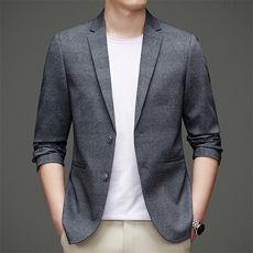 DJ2297钱塘2020-3秋冬季新款时尚休闲简约中年男士西服外套P147，男装西服，钱塘207-3