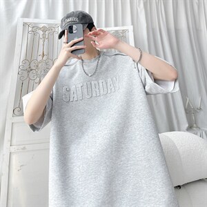 212A-T2580 特25批48 新款钢印字母经典百搭T恤男女通用短袖图片