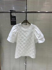 【现货】拼接袖工艺面料短袖，其它，橙色恋人(6F)