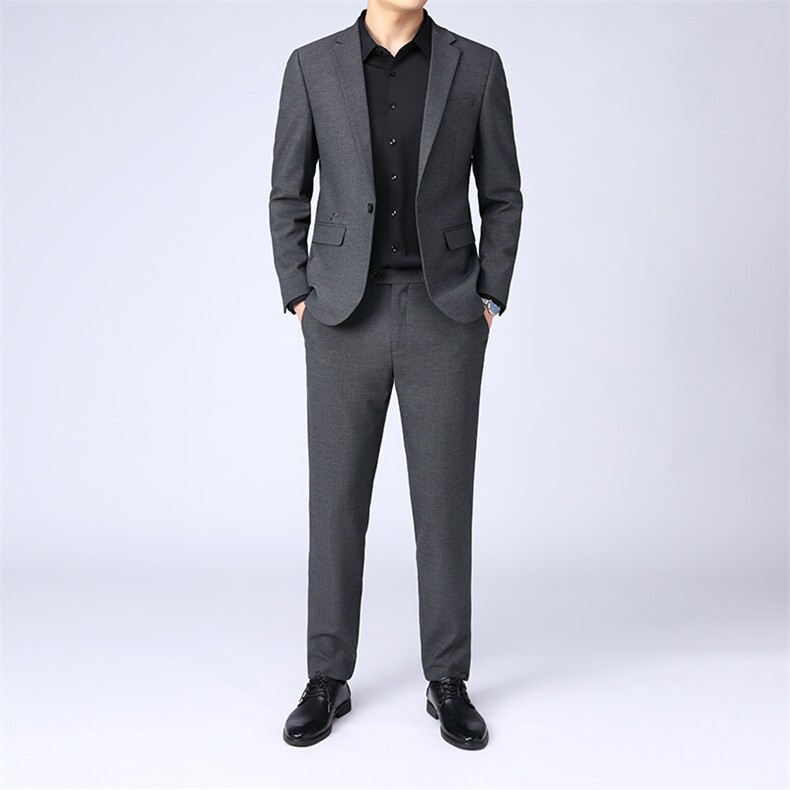 GDN5173四季款新款男士礼服西装修身商务休闲男装西服两件套装图片