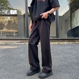 ！四季100棉%纯色四季款阔腿百搭垂感休闲裤子1229/p45