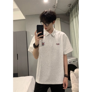 706-1-PL418-P34 特P 现货 夏季复古学院风刺绣短袖polo衫情侣图片