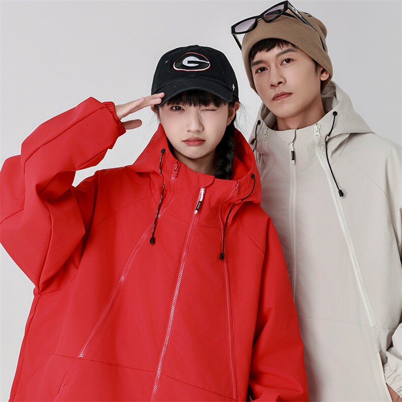 Cityboy情侣时尚连帽冲锋衣外套夹克团体班服,男装夹克,星座301D-5(原星座1415）