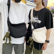 0518潮牌原创休闲斜挎小包时尚百搭包复古包袋简约帆布单肩包，鞋类箱包男包，星座510A-2