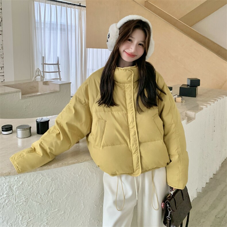 新款主推绸缎面料50绒羽绒服2665-P235-K358,女装短外套,2C129